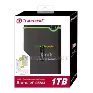 Transcend 1TB External Hard Drive New Packed in Ethiopia