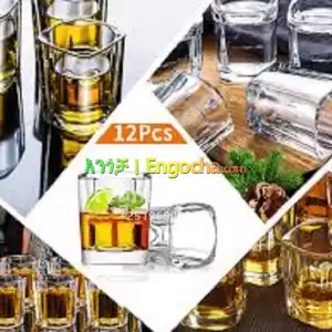 12PCS Whisky Glass Set – Classic & Elegant Price in Ethiopia