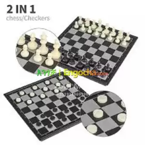 2-in-1 Travel Magnetic Chess & Checkers Game Price in Ethiopia