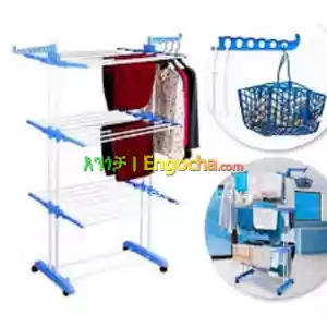 3 Layers Clothes Drying Rack Folding Clothes Rail Of Clothes Hanger in Ethiopia