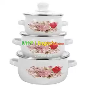 3-Piece Non-Stick Cookware Set 16cm, 18cm, 20cm Price in Ethiopia