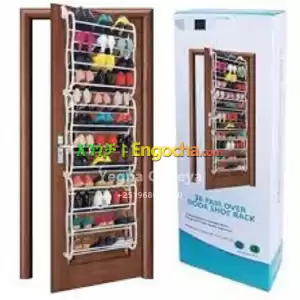 36 Pairs Over-the-Door & Wall-Mounted Shoe Rack Organizer in Ethiopia