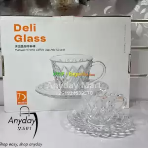 6pc Tea cups with saucer የሻይ ብርጭቆ Price in Ethiopia