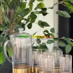 7-Piece Water Set – 1 Jug & 6 Cups in Ethiopia