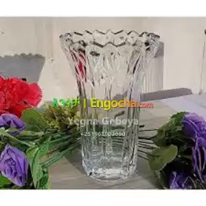 Crystal Large Flower Vase in Ethiopia
