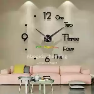 Frameless Modern Wall Clock in Ethiopia
