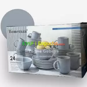 Homezaza 24-Piece Dinnerware Set – Elegant Dining in Ethiopia