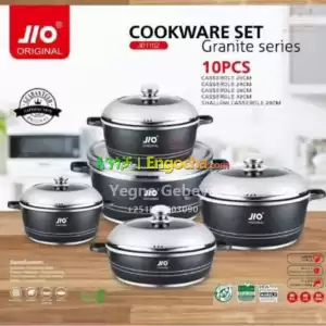 Jio Granite Series – 10PCS Non-Stick Cookware Set Price in Ethiopia