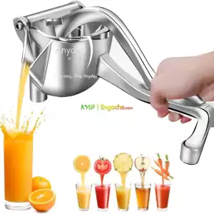 Manual hand press juicer in Ethiopia