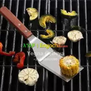 Metal Spatula with Wooden Handle – Stainless Steel Grill Turner, Scraper & Flipper Price in Ethiopia