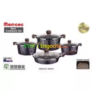 Momcoc 5 Pcs Cookware Set – Nonstick, Durable & Stylish Price in Ethiopia