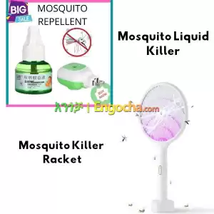 Mosquito Liquid Killer & Electric Racket Set in Ethiopia