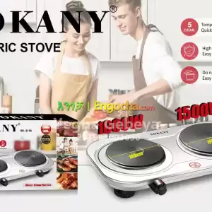 SOKANY SK-5116 Double Electric Stove – 1500W + 1000W in Ethiopia