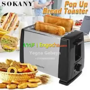 SOKANY Slice Toaster SK-016S – Efficient & Stylish Toasting Solution in Ethiopia