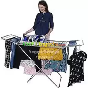 Stainless Steel Folding Cloth Dryer Stand – Heavy-Duty & Space-Saving Price in Ethiopia