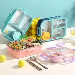 Stainless Steel Lunch Box with Sauce spoon in Ethiopia