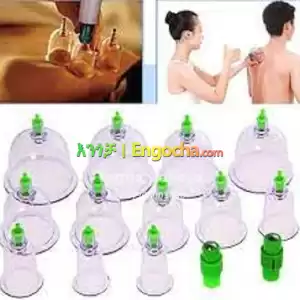 Suplory 12-Pcs Cupping Kit – Vacuum Air Suction Cups in Ethiopia