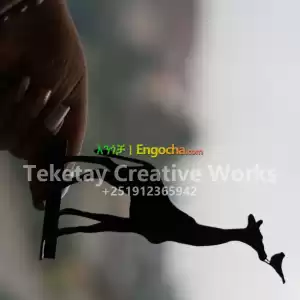 Table art Giraffe in Ethiopia