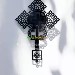 Cross 2- Orthodox cross table art in Ethiopia