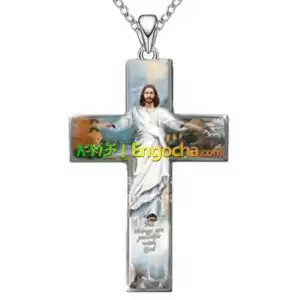 vintage women cross pendant in Ethiopia