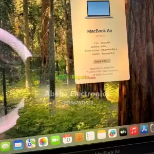  MacBook Air M1 2020 Edition Sleek. Powerful. Efficient. Beautiful silver color ️ 14-inch Price in Ethiopia