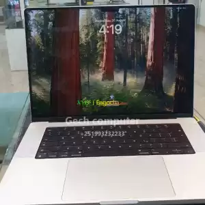 APPLE Macbook m1 pro 16 inchDisplay: 16 inch Liquid Retina XDR display with a resolution  Price in Ethiopia