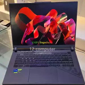 Asus ROG Strix G16 (2024)16-inch ROG Nebula Display16.0″ WUXGA 165 Hz IPS + G-Sync  Dolby Price in Ethiopia