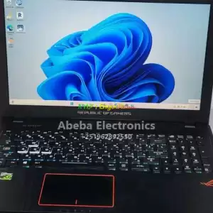 Asus Rogstrix G15Core i7 7th GenerationRAM 16GBStorage 128gb SSD pluse 1TB HDDNividia Gef in Ethiopia