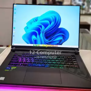 ROG Strix G16 (2023) 16-inch ROG Nebula Display16.0″ WUXGA 165 Hz IPS + G-Sync  Dolby Vis in Ethiopia