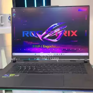 ROG Strix G16 (2023) 16-inch ROG Nebula Display16.0″ WUXGA 165 Hz IPS + G-Sync  Dolby Vis Price in Ethiopia