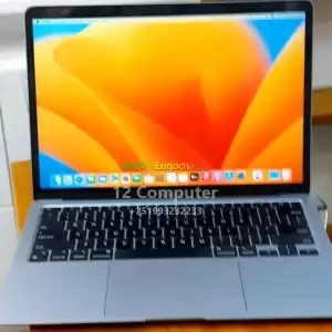 macbook air M1Apple M1 chip with 8‑core CPU, 7‑core GPU, and 16‑core Neural Engine  8GB u in Ethiopia