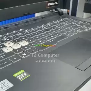 ⭐ New Arrival Gaming Pc ⭐#GAMING LAPTOP️ 🅑︎🅡︎🅐︎🅝︎🅓︎ : ASUS ROG STRIX G512LV 🅓︎🅘︎🅢︎🅟︎🅛︎🅐︎🅨 in Ethiopia