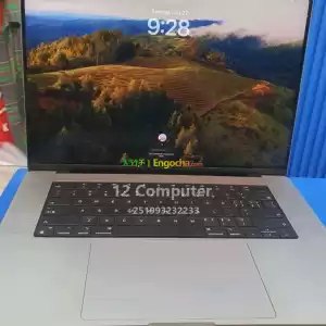 ️16-inch MacBook Pro with apple M1 pro chip🫶1 TB SSD️16GB unified memory️16.2 in Ethiopia
