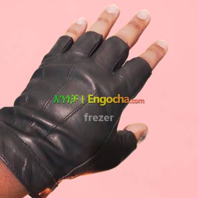 leather glove for bikers and gym