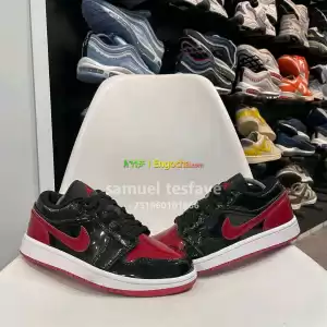 Air Jordan 1 Low Patent Bred in Ethiopia