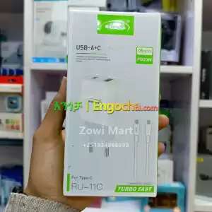 RUGGA'S USB A+C CHARGER 20W – RU-11C TURBO FAST in Ethiopia