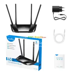 Cudy LT400 4G wifi router with SIM card slot in Ethiopia