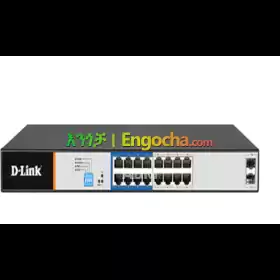 D-Link DGS-F1016P – 16-Port Gigabit PoE Switch with 2 SFP Ports Price in Ethiopia