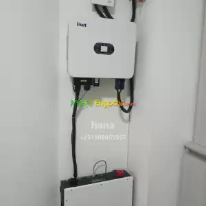 Dyness lithium ion battery and INVT inverter in Ethiopia