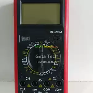 DT9205A Digital Multimeter AC/DC Voltmeter Ammeter Ohmmeter Capacitance Frequency Tester Price in Ethiopia
