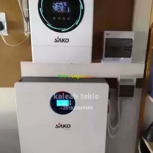 Battery,inverter and solar panel in Ethiopia