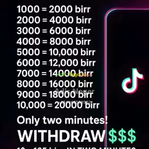 Buy TikTok Coin and Withdraw in Ethiopia