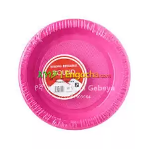 20pcs Round Plastic Plates for Cakes in Ethiopia