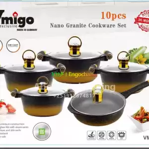  Premium 10-Piece Nano Granite Cookware Set  in Ethiopia
