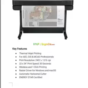 Hp Plotter (Design jet) T630, 36 Inch Plotter and Hp Plotter (Degin jet) T1700, 44 Inch in Ethiopia