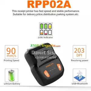 RONGTA RPP02A 58mm Portable Mobile Printer Bluetooth in Ethiopia