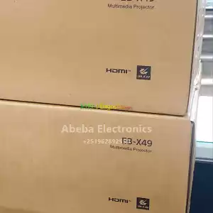 Brand New EPSON ProjectorWith Cartoon Model name:  EB -X49Hardware interface: VGA, USB, H Price in Ethiopia