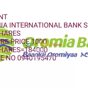 urgent oromia bank share for sale in Ethiopia
