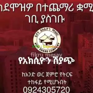የአክሲዮን ሽያጭ Price in Ethiopia