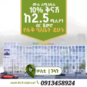 Temer Real Estate Big discounted Shop for sale Price in Ethiopia